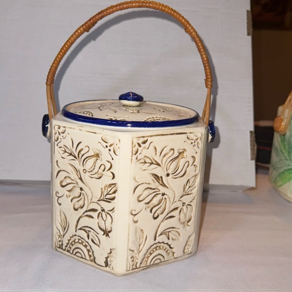 Majolica Other - Antique Majolica Japanese biscuit jar ,1920-30’s RARE 🐈‍⬛ 303